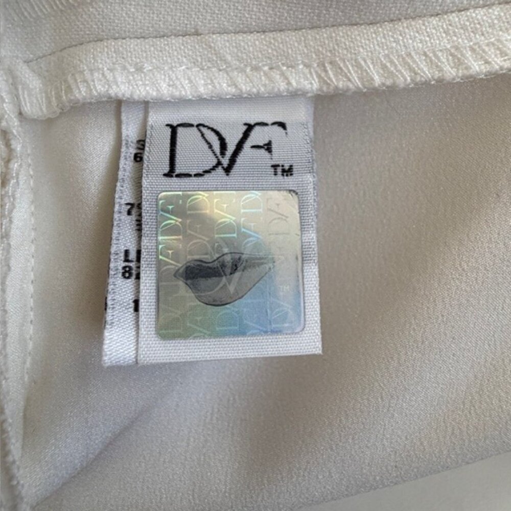 DVF Diane Von Furstenberg Carpreena Mini Shift Dress White Sz 2 - Picture 14 of 16